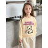 Brand Export Original Children's Clothing, Children's Fleece-Lined Cartoon Bear Sweatshirt, New Autumn and Winter Style for Older Girls