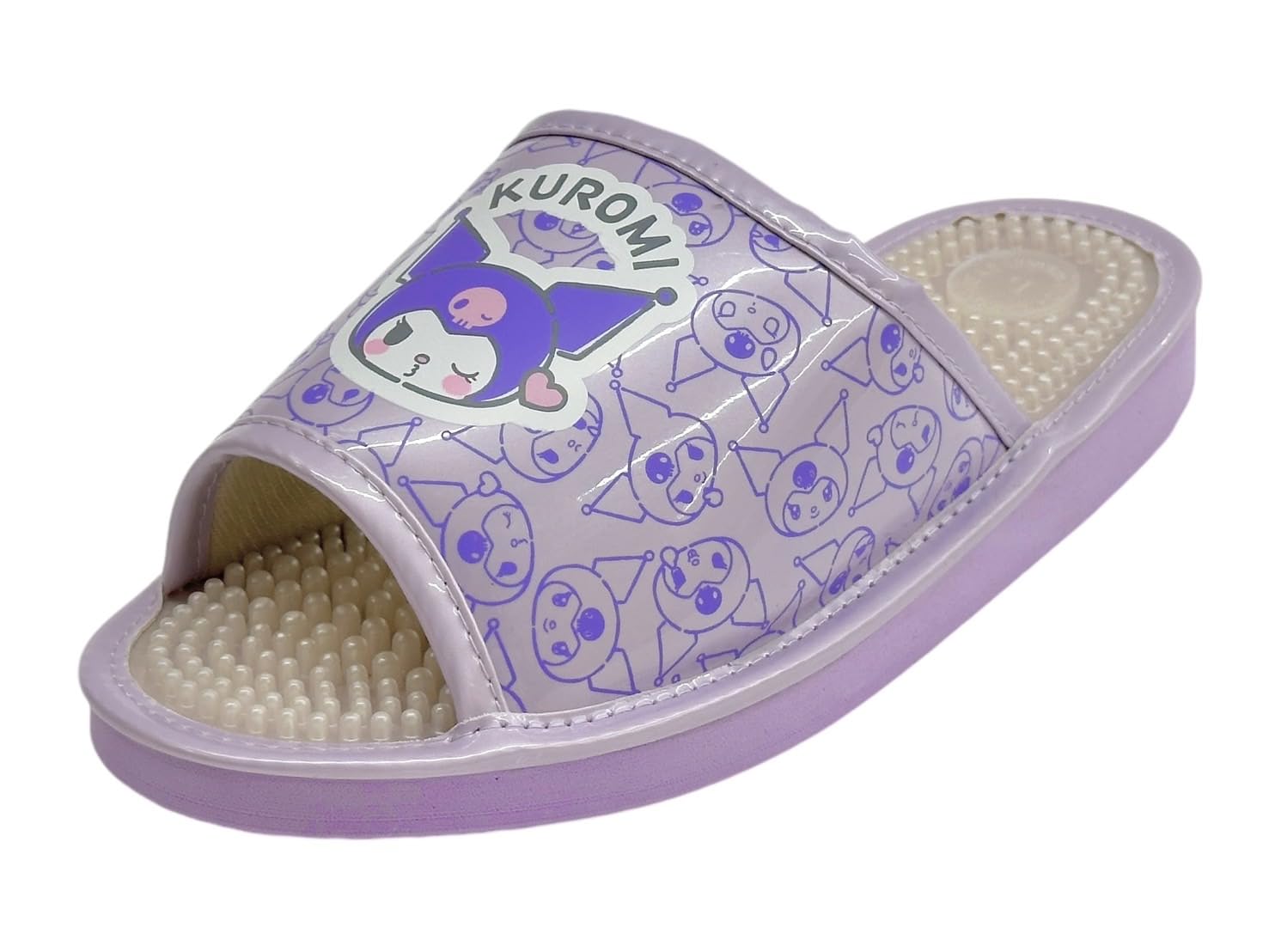 Sanrio Characters Health Sandals Slippers [Sanrio] Women s SA-4195L (Kuromi/Purple, L)