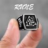 Bague Viking Rune en Acier Inoxydable 316L HNSP Pour Hommes Accessoires Zircon Étanche Anti-décoloration