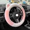 Практичная зимняя накладка на руль автомобиля с кошачьими ушками круглой формы, простая в установке