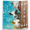 Cow Print Blanket Black and White Bed Cow Soft Sofa Comfortable Warm Blanket Plush Gift Bedroom Decoration