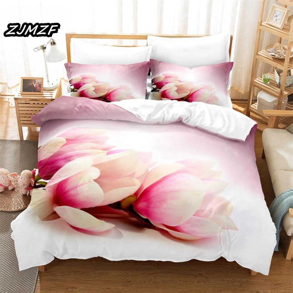 3D Rote Rose Bettwäsche Bettbezug Bettsets für Doppel Ehe Hochzeit Schlafzimmer Bettwäscheset King Valentinstag Steppdeckenbezugset
