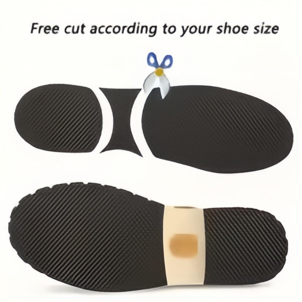 Heel Mute Tape Wear-resistant Anti Slip Thick Black EVA Material Self-adhesive for Repairing Shoe Sole Holes with Adhesive Tape