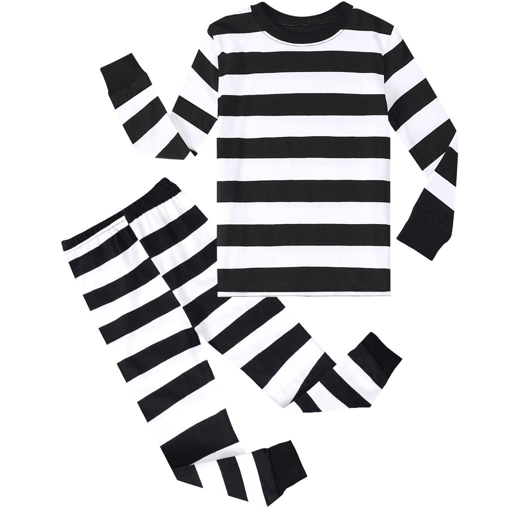 Yellow and Black Striped Pajamas Set for Toddler Boys Girls Halloween Bee Pjs for Kids Pyjamas Infanf Party Gift Sleepwear