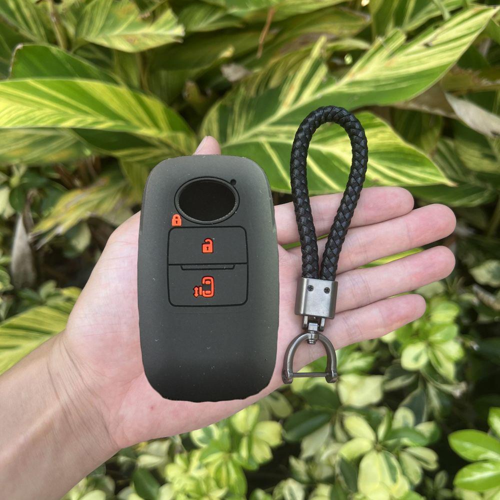 Rubber Car Key Fob Cover Silicone Protector Case Shell for Toyota RAIZE for Daihatsu Rocky 3 Buttons Auto Key Chain Accessories