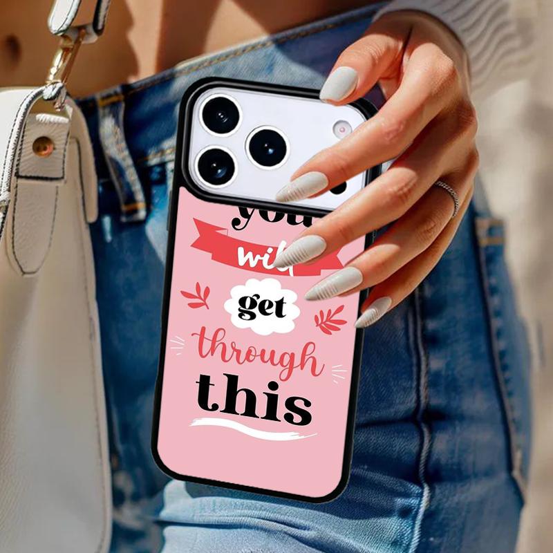 Positive Good Vibe Quote Phone Case For iPhone 17 Air 14 15 13 12 Max Cover For Apple 16e 11 Pro Max Plus Coque