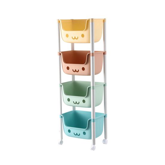 37319 Tier Rollwagen mit Rädern Multifunktionaler Utility-Organizerwagen Küche Badezimmer Wohnzimmer