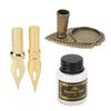 Quill Pen and Ink Set Vintage   Glossy Writting Stainless Steel Nib Wear Resistant   Delicate Texture Quill Pen