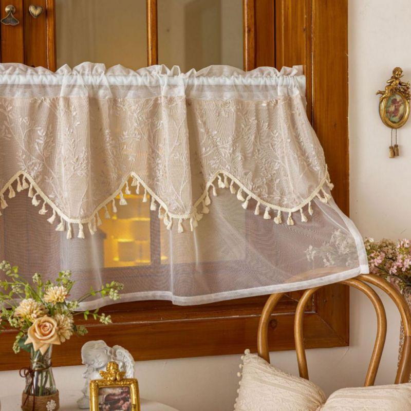 Tassel Lace Curtains Decorative Curtains Coffee Shop Curtains