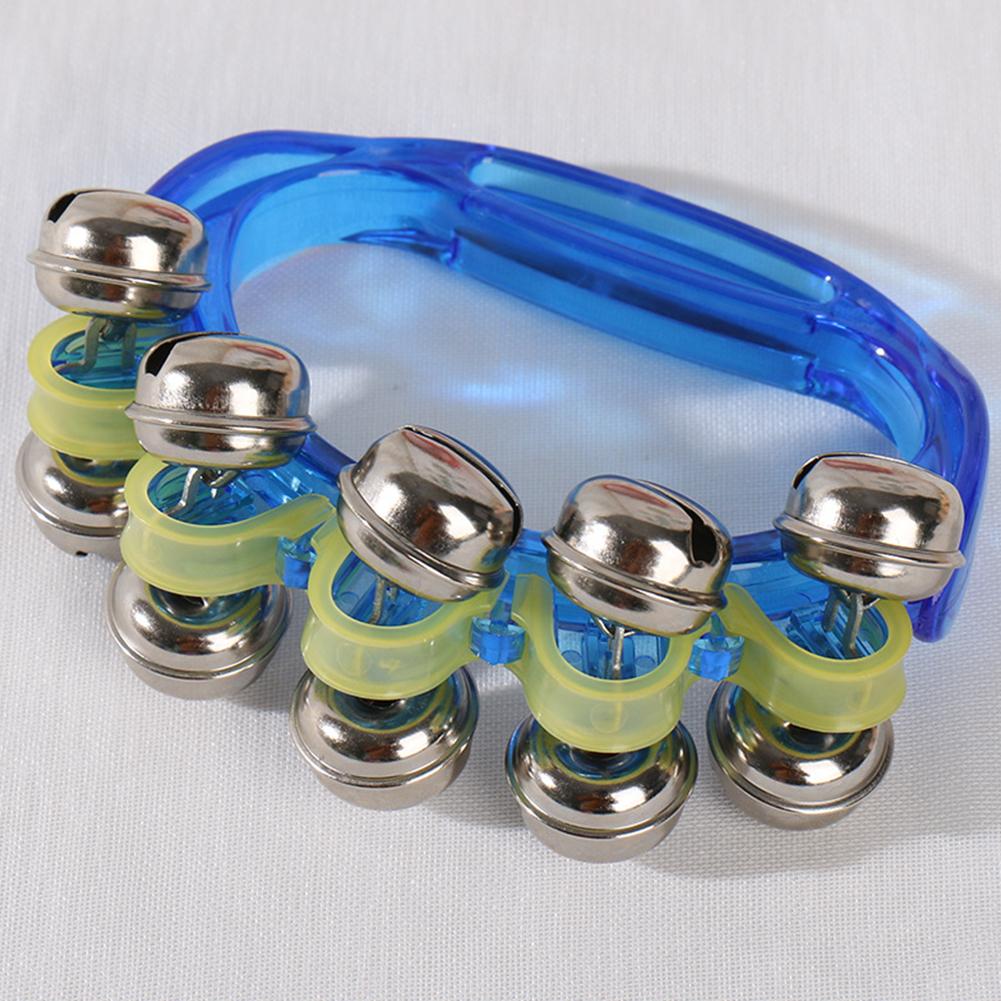 Jingle Rattle Sleigh Bells Handbell Percussion Musical Instrument Education Toys Education Toy Transparent