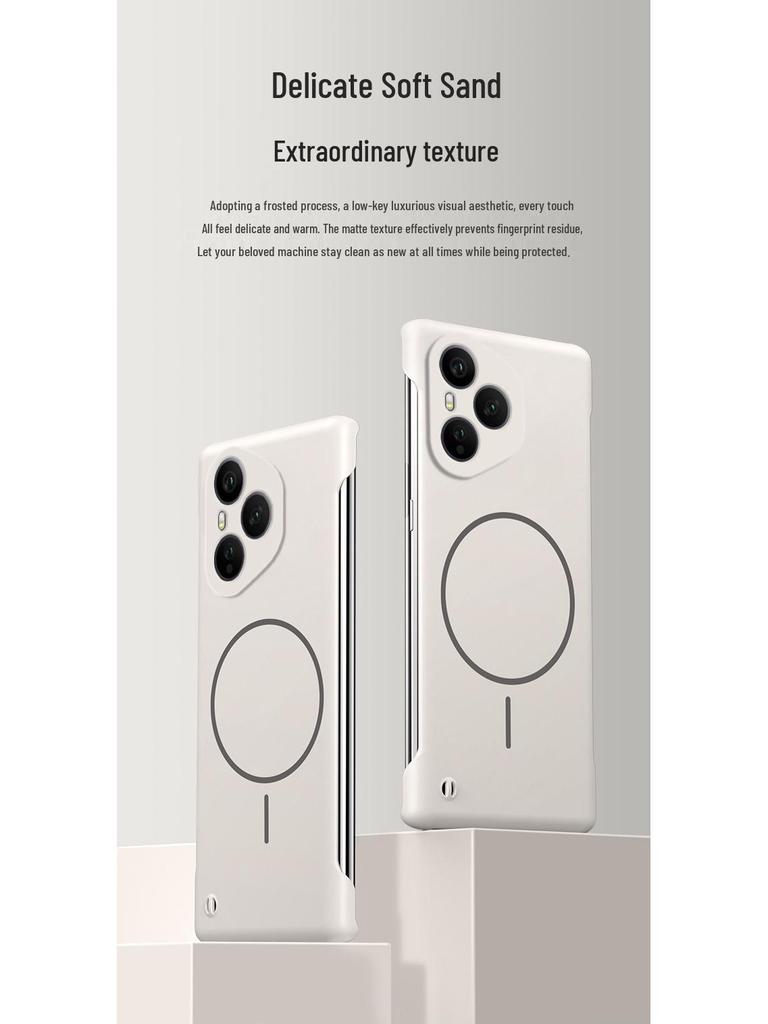 Husă Magnetică Ultra-Subțire Seria Huawei Honor 300/400 pentru Bărbați și Femei - Anti-Cădere, Design Fără Ramă