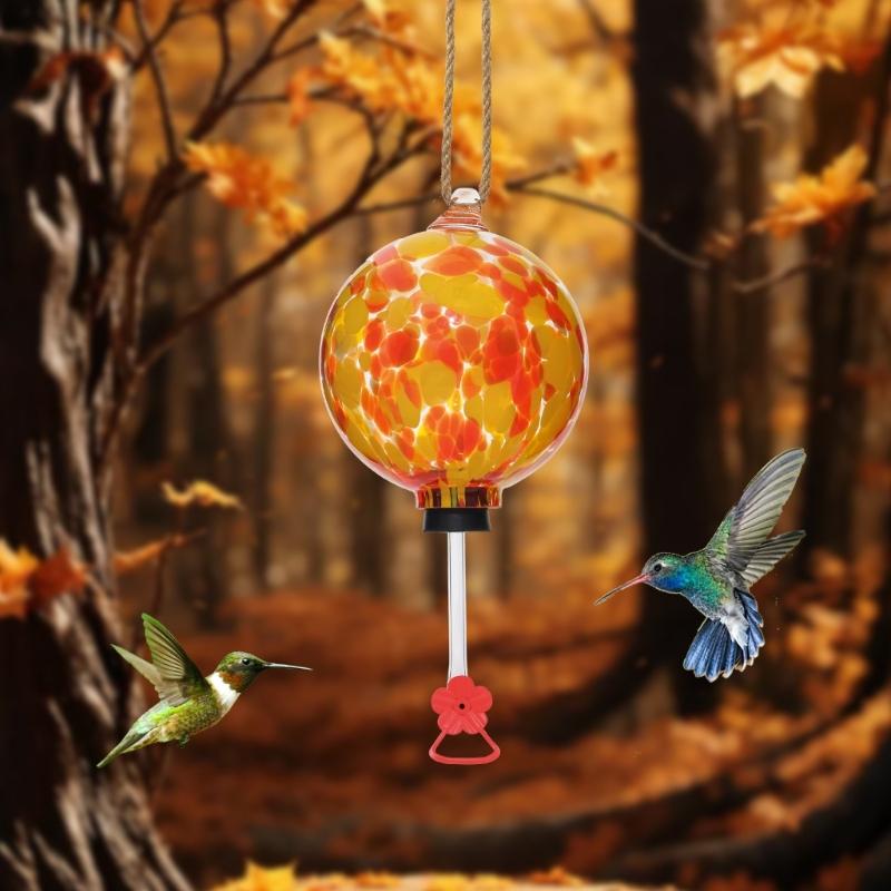 Outdoor Hummingbird Feeder Shatterproof Plastic Design Multiple Port Access Hanging Bird Water Dispenser Leakproof Seal