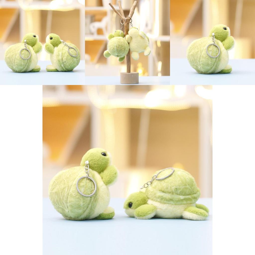 Vegetable Turtle Plush Keychain With Soft Pp Cotton Filling For Kids And Collectors