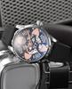 Kilo Time Men's Hollowed-Out Automatic Mechanical Watch with Wormhole Concept & Xenon Design—Stylish for Students