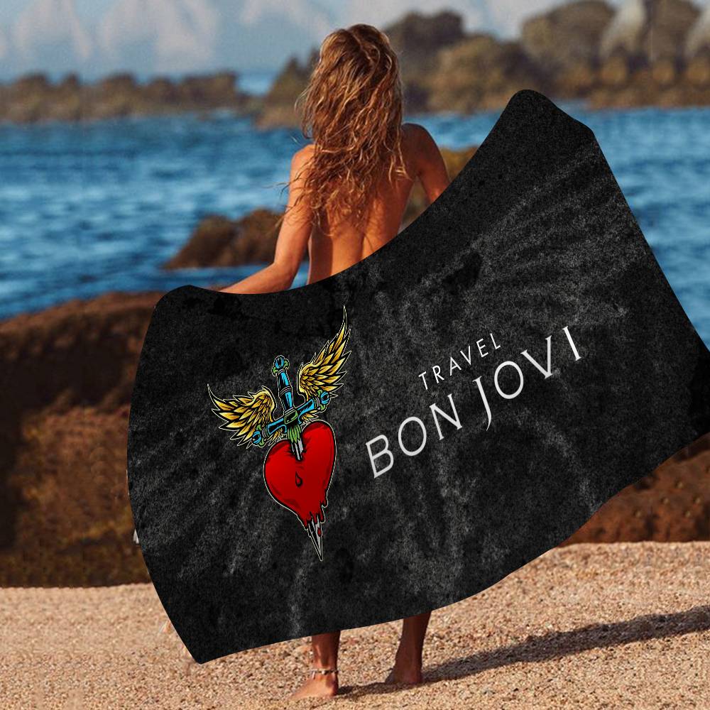 B-BonS J-Jovi Anime Beach Swimming Towel Soft Absorbent Washcloth Children's Gifts for Kids Travel Camping Gym