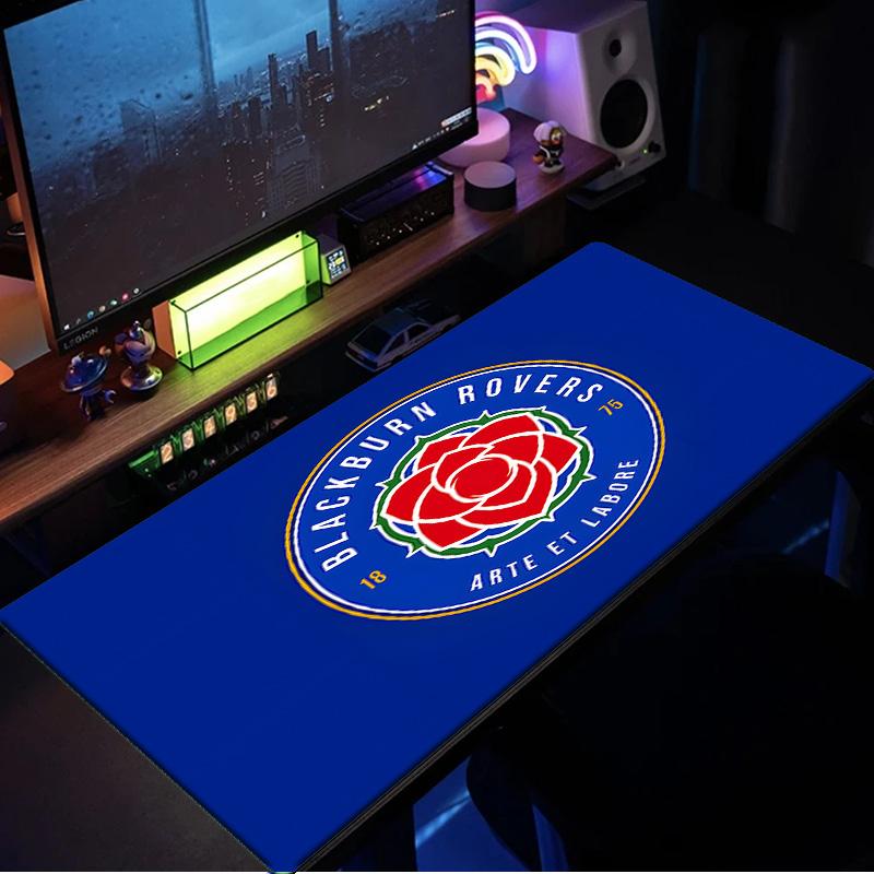 Blackburn-Rovers Crest Mouse Pad, Rubber Base, Mouse Pad for Gamers and Office Use, Gaming Desk , Easy To Clean Mat Christmas fan gifts