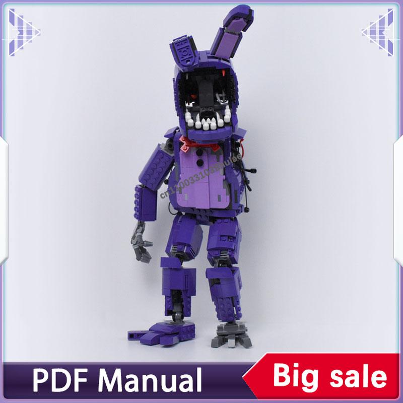 Withered Bonnie Springtrap Mimic Building Blocks Set Accessory Decoration Adults Bricks Decoration Christmas Gift