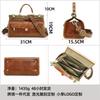 Full Grain Tree Lamb Cowhide Multi Layered Women's Handbag High-end Hardware Lock Genuine Leather Crossbody Bag