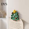 Kitchen Decor Magnet Christmas Tree Refrigerator Magnet, 3D Printed Fridge Magnetic Note Holders Holiday Accessory for Cabinets Whiteboards Decorative