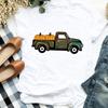 Women Lady Floral Truck Pumpkin Halloween Thanksgiving Print Womens Clothes Shirt T Tee For Tshirt Female