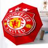 1pz Ombrello Automatico Robusto a 8 Stecche, Ombrello Manchester United Manchester City, Stampato Digitalmente, Ombrello Pieghevole per Uso Esterno in Movimento