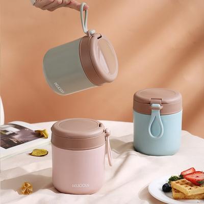 Kubek na zupę ze stali nierdzewnej 430 ml Szczelny przenośny z łyżeczką Breafast Cup Materiały dla studentów