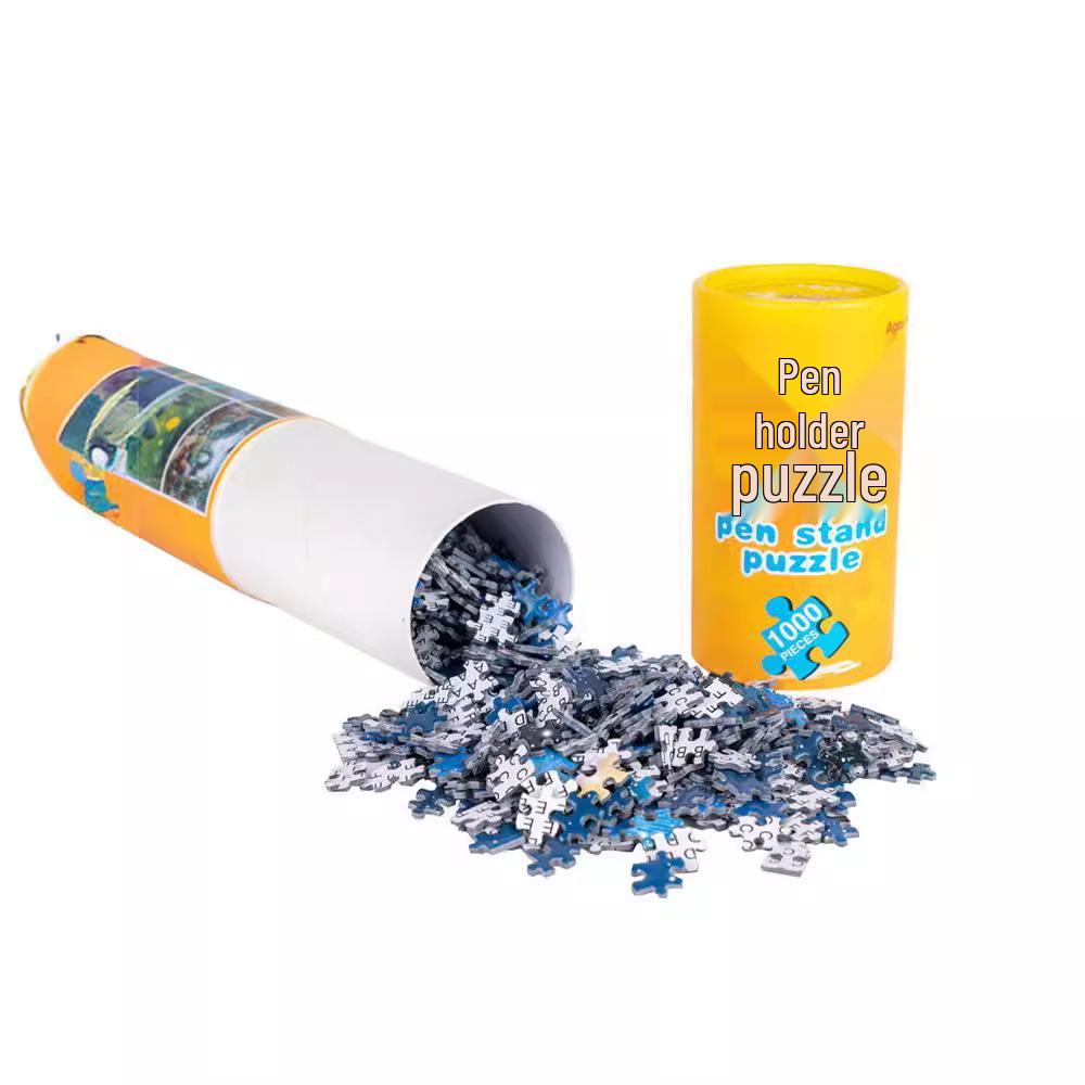 Dospělý držák na tužky 1000dílné mini krajinné puzzle hračka - Vzdělávací a zábavná