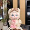 Plush Material Vinyl Face Doll Pendant Cute Design Rabbit Cat Plush Doll  Birthday Xmas Gift