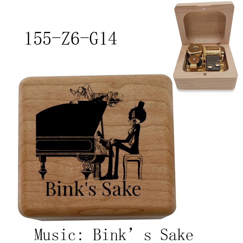 

Дерев яна розмальована музична скринька Бінка Аніме різьблена музична скринька Настільна прикраса Мелодія саке Різдвяний подарунок на день народження