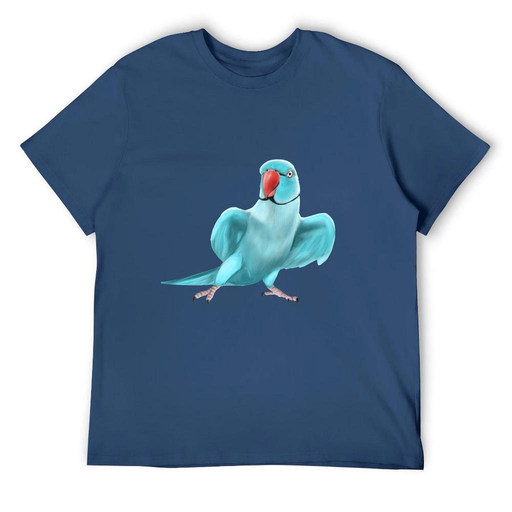Blue Indian Ringneck Parrot T-Shirt