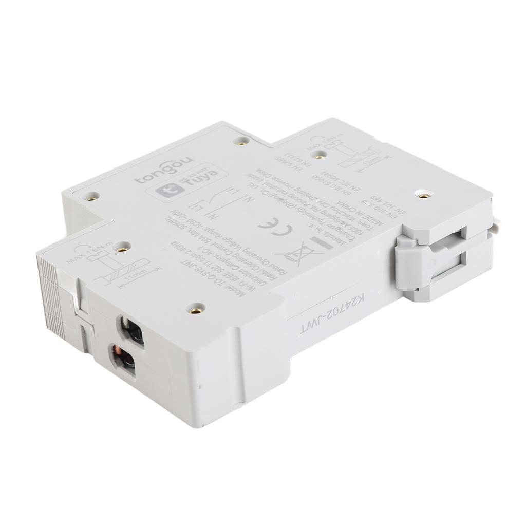 For Tuya Wifi 35mm DIN RAIL Switch Intelligent Meter Circuit Breaker LED Energy Meter KWh Power Timer Relay APP Control