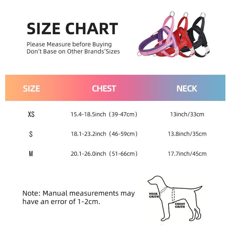 New Dog Chest Strap Saddle Pet Chest Strap Breathable Reflective Dog Shoulder Strap Pet Traction Rope