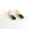 Simple And Luxurious Women's Round Plated Earrings Fashionable High-End Ear Jewelry