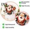 Seasonal Wall Art 3D Santa Claus Christmas Decals, Break Through Reindeer Decals Window Stickers, Removable Winter Holiday Decorations for Living Room