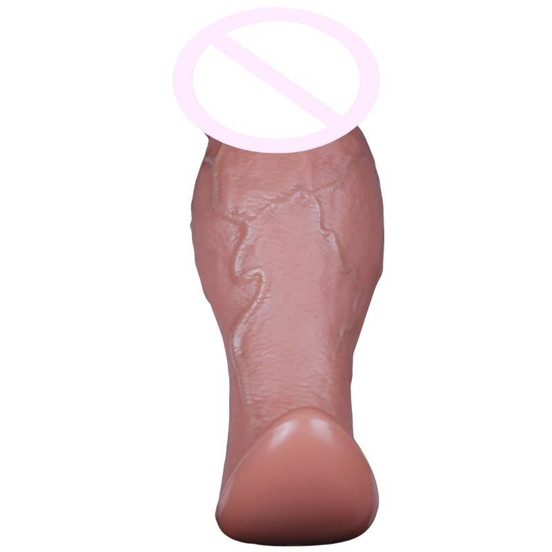 Realistic Veins Penis Soft Wearable Huge Dildo Silicone Big Masturbator Cock Anal Sex Toys for Women Men G-point Vaginal Clitoris Massage Stimulator