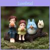 Personaggio Anime Il Mio Vicino Totoro Ragazza Gatto Che Soffia nello Xun Modello Mini Decorazione Fai da Te Per Fare Regali