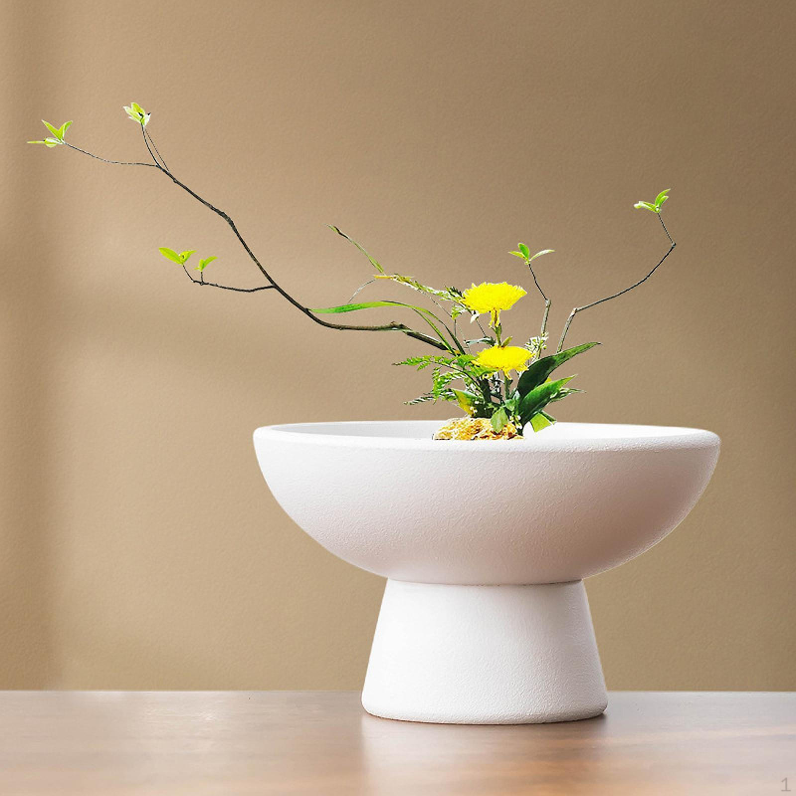 

Round Ceramic Bowl for Floral Creations And Home Accents белый