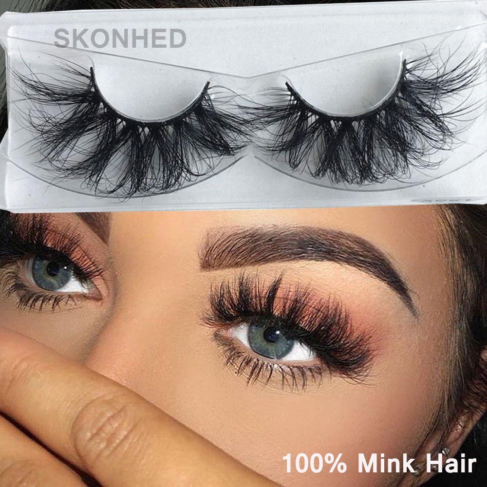 

Handmade Eye Makeup Tools False Eyelashes 100% 3D Mink Hair Eye Lash Extension Thick Long