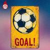 Vintage Soccer Ball Metal Tin Sign 8x12 Inch Retro Football Wall Decor for Home Bar Garage Man Cave