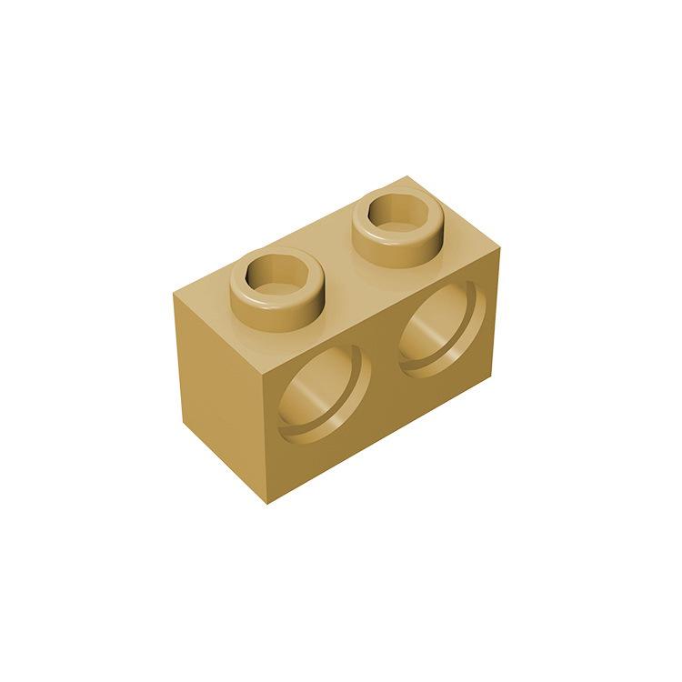 80pcs 32000 Brick 1x2 with Holes Building Block MOC Parts Creative Toys Compatible All Brand Technology Brick