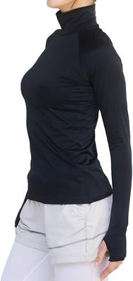 Glamor YOGA by Glamore Sports High Neck Long Sleeve with Thumb UV Moisture Quick Size FT0271 Underwear, Holes, Protection, Wicking, Drying, Stretchy,