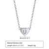 Stainless Steel Heart Letter Necklace 26 Letter Love Necklace, Quanxi Water Jewelry Pn-1670