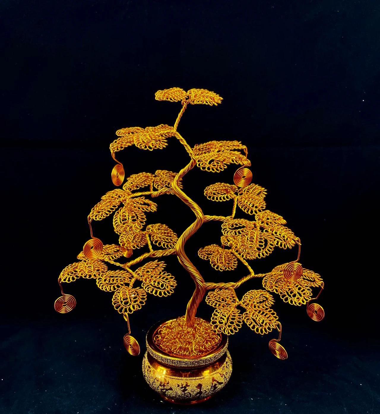 

Дойная корова Ручная работа Дерево удачи Украшение удачи Золотые украшения в форме дерева Творческая обстановка для дома