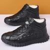 Fashion Warm Snow Boots for Men Plush Winter Cotton Shoes Men Casual Boots Waterproof High Top Men's Boot Black Lace Up Work Boots Men