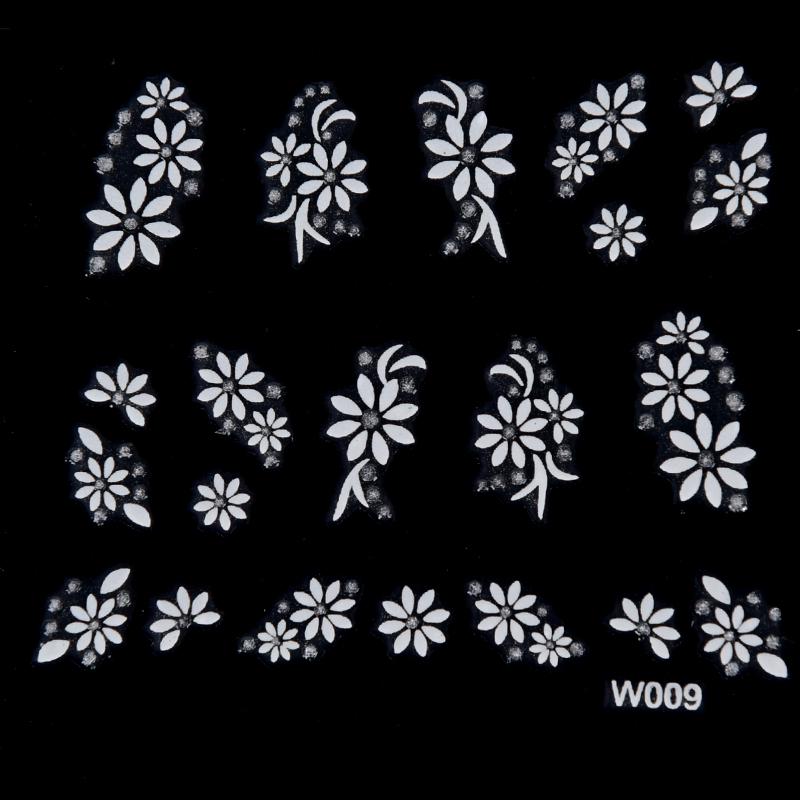 3D Nail Art Transfer Stickers 30 Sheets Flower Decals Manicure Decoration Tip