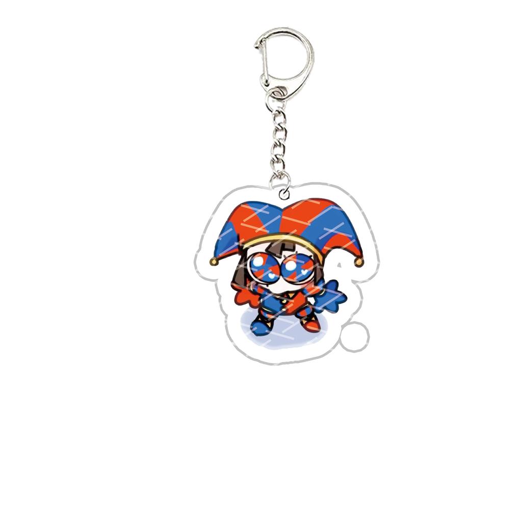 Acryl De Verbazingwekkende Digitale Circus Sleutelhanger Pomni Jax Ragatha Gangle Kinger Sleutelhanger Sleutelketting voor Accessoires Tas Fans Cadeau