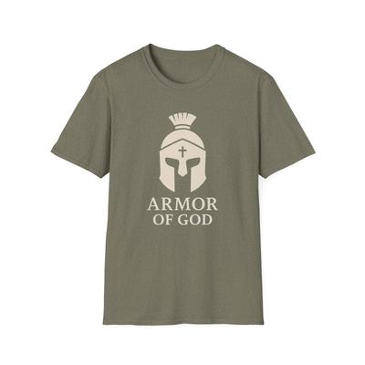 Armor of God, Christian Warrior Tee, Spiritual Battle Faith-Based Graphic Top
