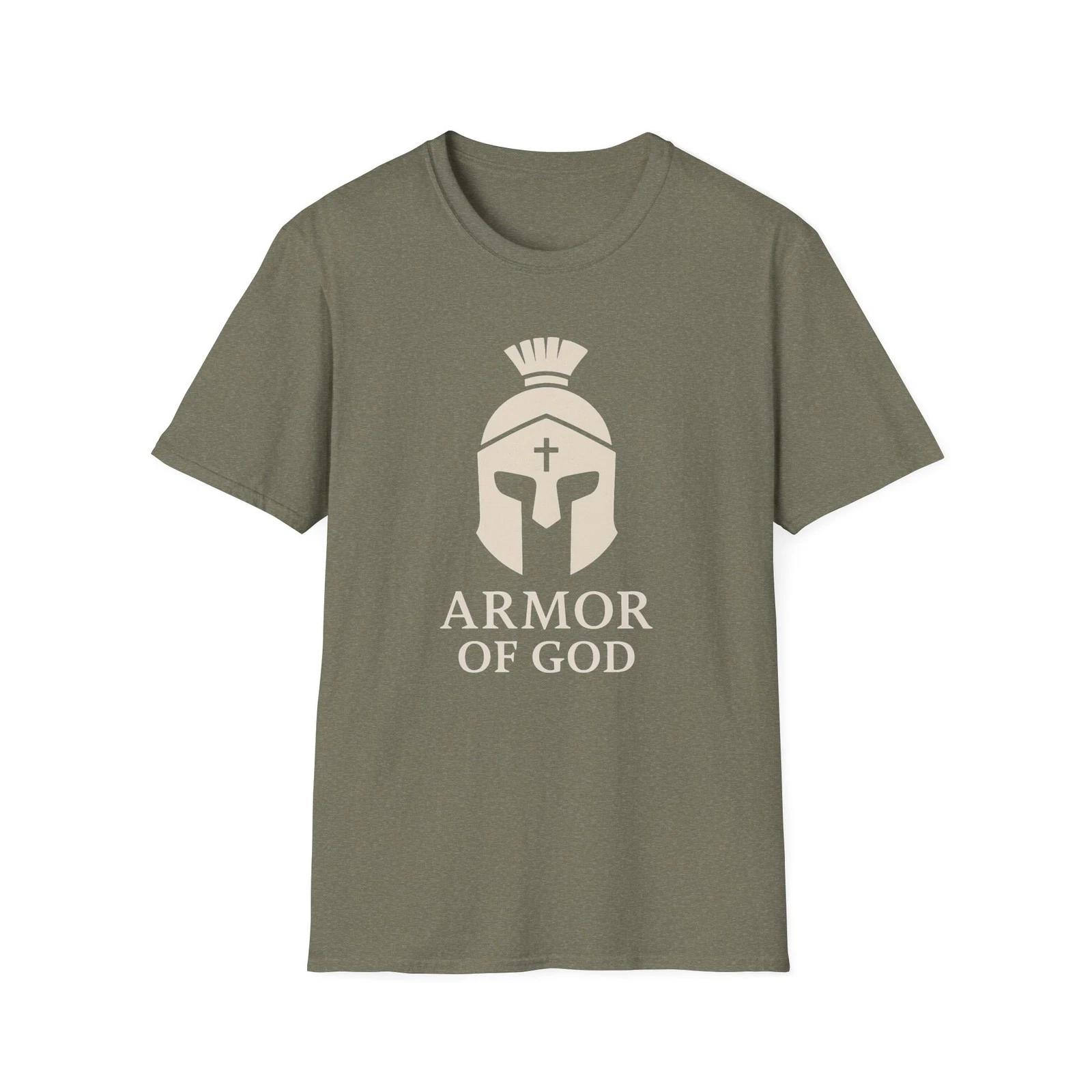 Armor of God, Christian Warrior Tee, Spiritual Battle Faith-Based Graphic Top S