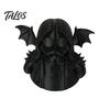 Desktop Duck Decoration 3D Printed Rock Figurine Ornament, Dark Style Stable Base Statue Sculpture, Artistic Gothic Animal for Halloween Home