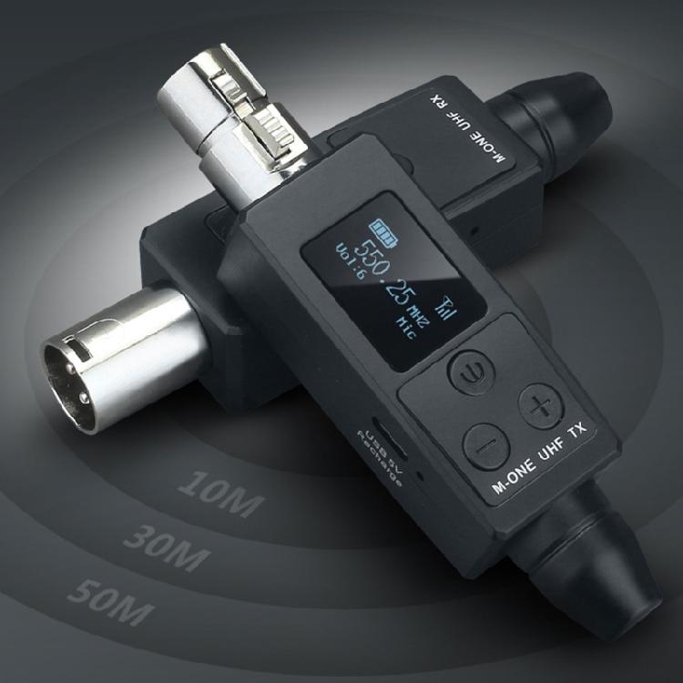 Convenient Wireless Microphone System Converter Built in 1000MAh Battery